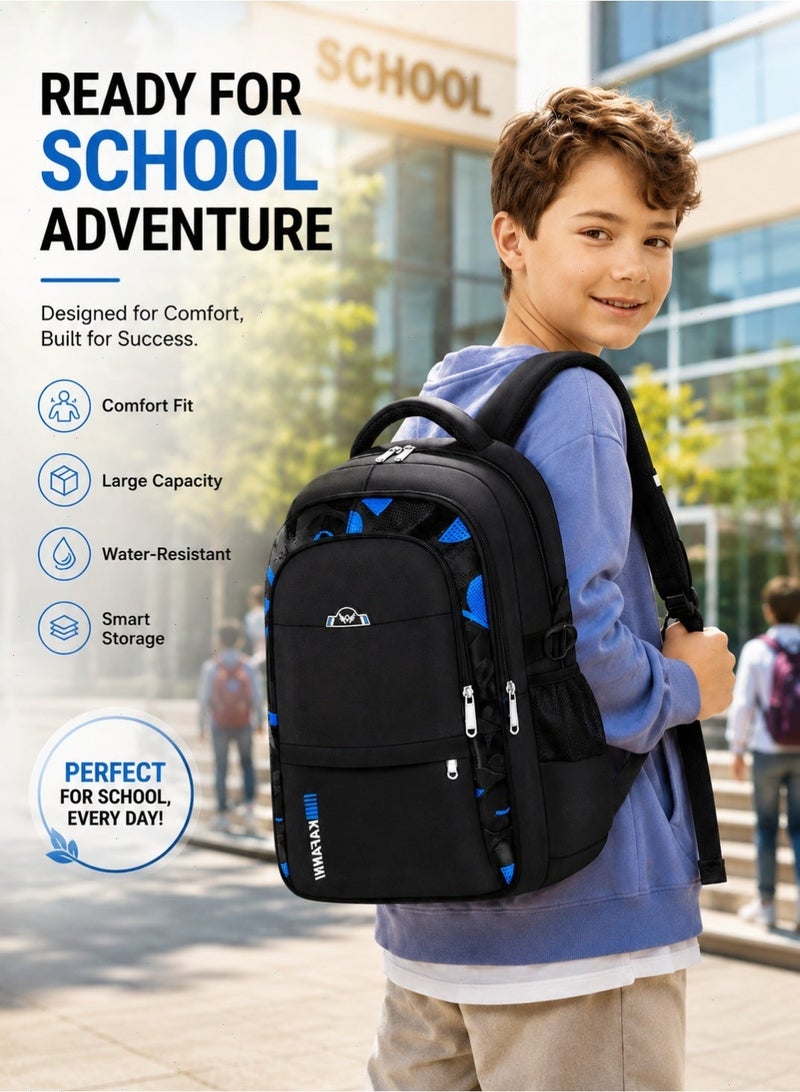 School Bag for Boys and Girls, Backpack for Kids Elementary School Bags Middle Primary School Book Bag Lightweight School Bag for Students - Image 1