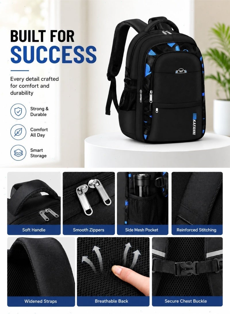 School Bag for Boys and Girls, Backpack for Kids Elementary School Bags Middle Primary School Book Bag Lightweight School Bag for Students - Image 4