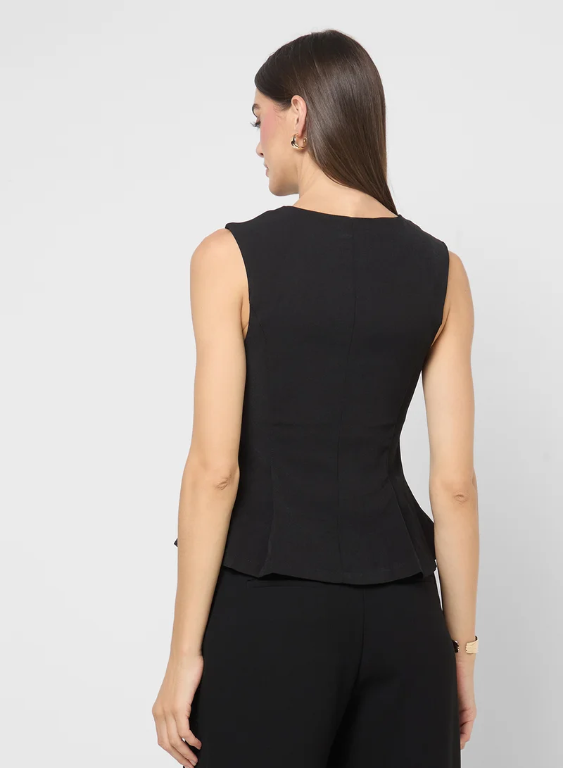 ايلا Peplum Vest Top