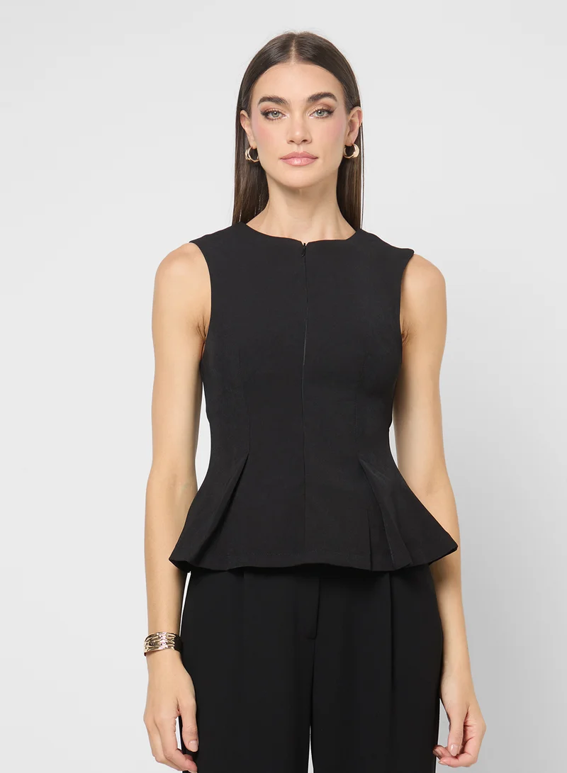 ايلا Peplum Vest Top