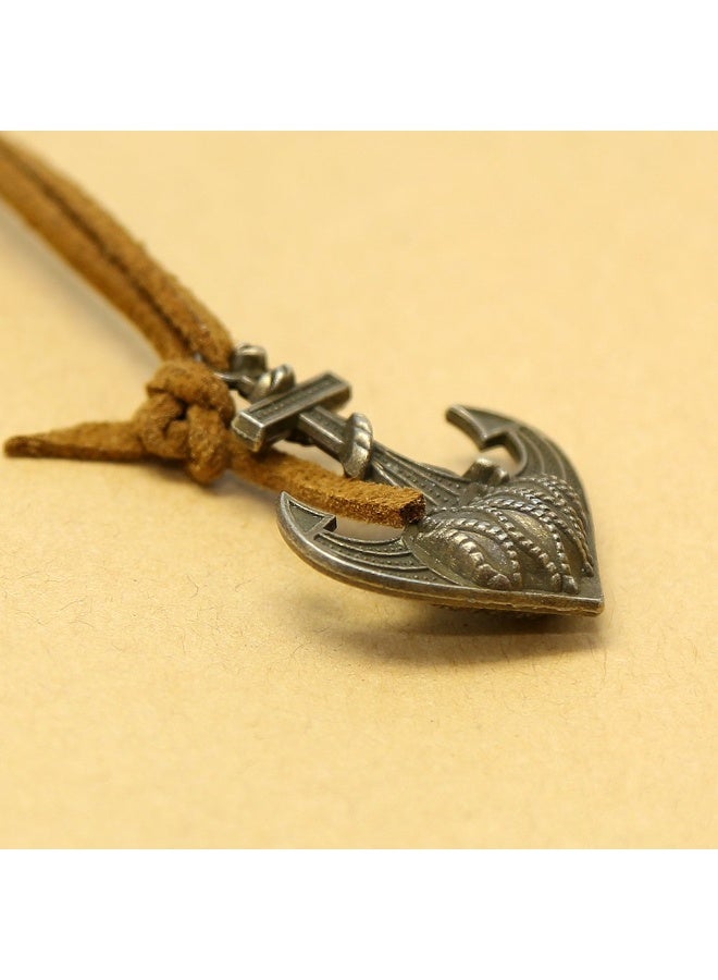 EvZ Leather Writing Journal Notebook, 5 Inches Vintage Nautical Spiral Blank String Diary Notepad Sketchbook Travel to Write in, Unlined Paper, Retro Pendants, Classic Embossed, Dark Green - Image 5