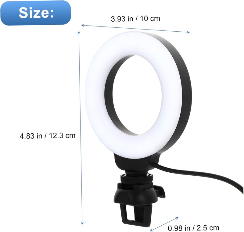 Compact trendy practical build SHOWERORO LED Webcam Light for Video Conferencing Clip Ring Light for Laptops Tablets Soft Uniform Illumination for Video Calls and Interviews Market need oriented construction - Image 4