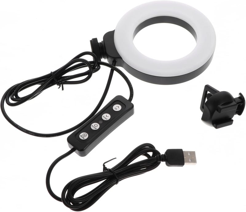 Compact trendy practical build SHOWERORO LED Webcam Light for Video Conferencing Clip Ring Light for Laptops Tablets Soft Uniform Illumination for Video Calls and Interviews Market need oriented construction - Image 1