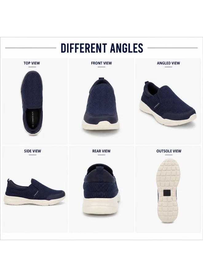 Lumberjack Navy Blue Lumberjack Agatha Navy Blue Men’s Slip-On Shoes – Lightweight Breathable Casual Comfort Sneakers for Men | Best Price UAE