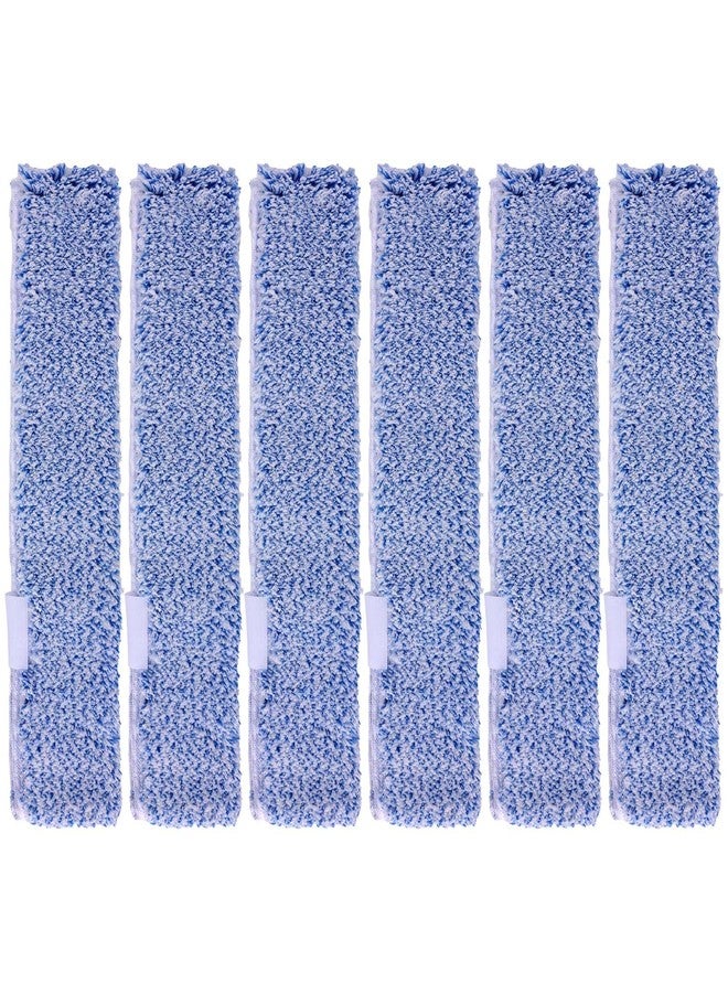 Penitue 6pcs Microfiber Window Cleaning Refill Replacement, 14" Washable & Reusable Window Squeegee Scrubber Cloth Sleeve Accessory for MR.SIGA Professional Windows Cleaning Tools Home Office - Image 1