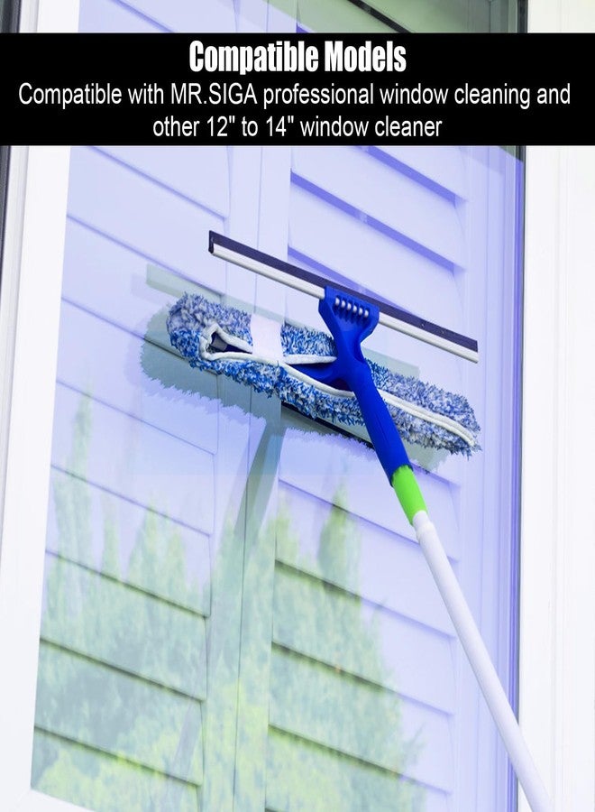 Penitue 6pcs Microfiber Window Cleaning Refill Replacement, 14" Washable & Reusable Window Squeegee Scrubber Cloth Sleeve Accessory for MR.SIGA Professional Windows Cleaning Tools Home Office - Image 5