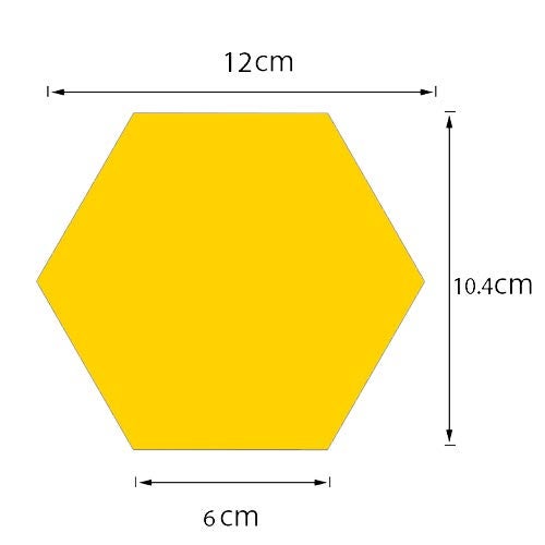 Bikri Kendra Ind - Hexagon 30 (Gold) Mirror Stickers for Wall, Acrylic Decor, Hexagonal Sticker, Hall Room, Bed Room - Image 2