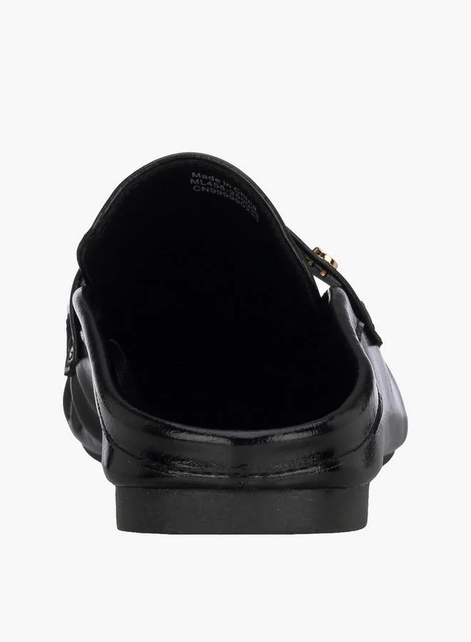 Celeste BLACK Women Textured Mules for Women | Best Price UAE
