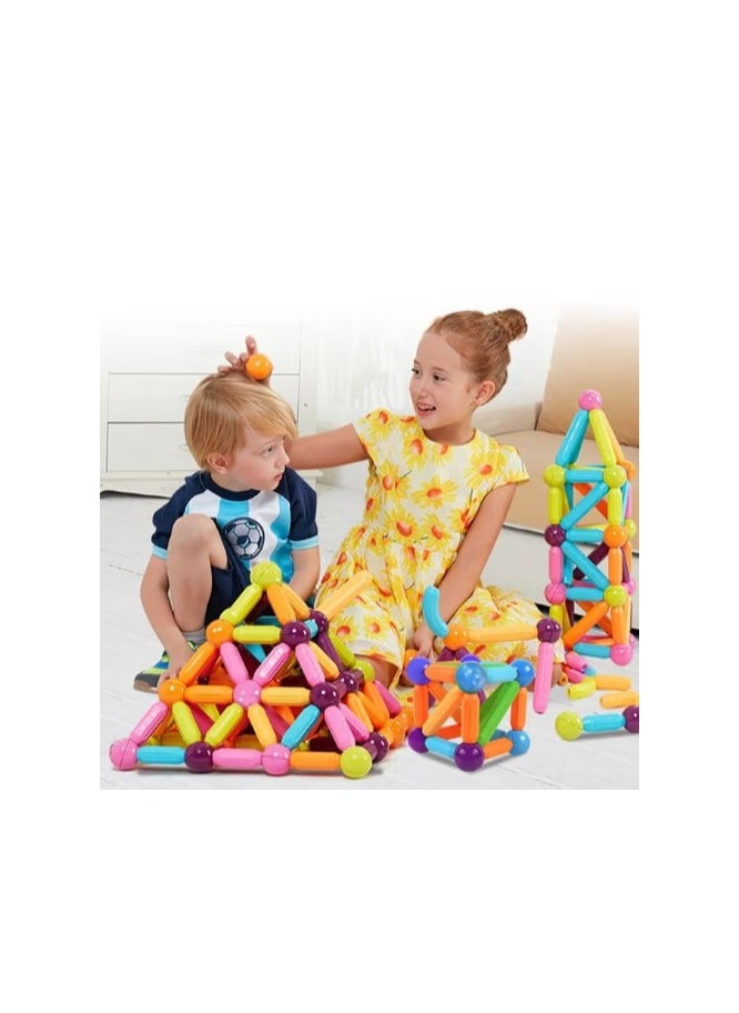 42pcs Colorful Magnetic Building Blocks & Figures Set Montessori Toys & Puzzles for Kids Ages 3+
