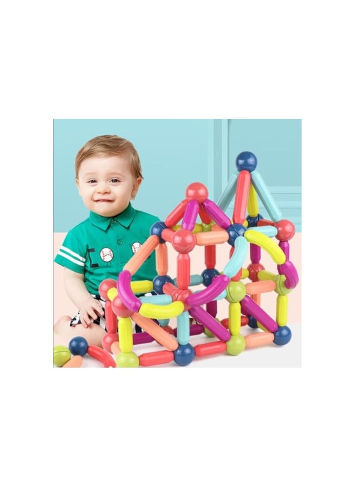 42pcs Colorful Magnetic Building Blocks & Figures Set Montessori Toys & Puzzles for Kids Ages 3+