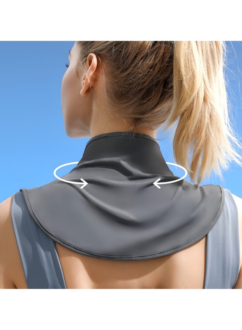 DRAVEN - GG Summer Neck Cover, Collar Scarf Women Sunscreen Small Cooling Neck Protector Anti-UV Scarf Multi-function Scarf Lasting skin friendly ice sleeve sun protection protective case compression for outdoor - Image 5