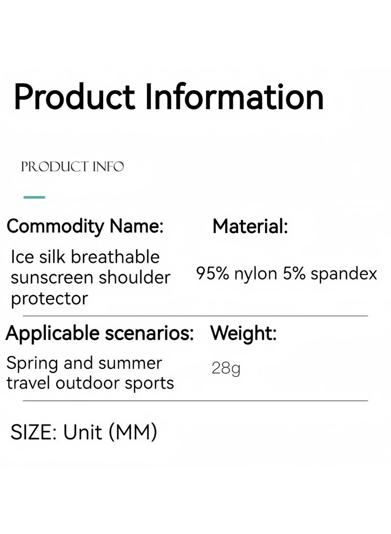 DRAVEN - GG Summer Neck Cover, Collar Scarf Women Sunscreen Small Cooling Neck Protector Anti-UV Scarf Multi-function Scarf Lasting skin friendly ice sleeve sun protection protective case compression for outdoor - Image 4