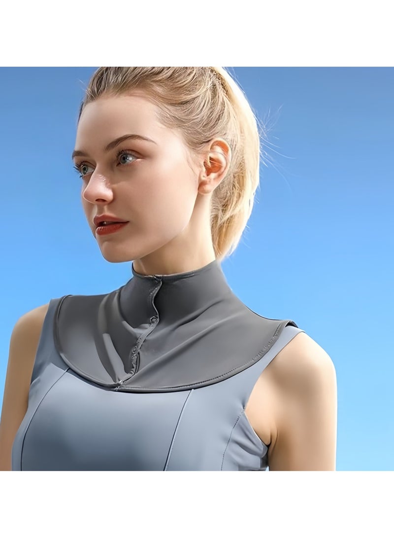 DRAVEN - GG Summer Neck Cover, Collar Scarf Women Sunscreen Small Cooling Neck Protector Anti-UV Scarf Multi-function Scarf Lasting skin friendly ice sleeve sun protection protective case compression for outdoor - Image 3