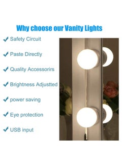 Generic Hollywood Style LED Vanity Mirror Lights Kit – 10 Dimmable Bulbs with 3 Color ModesHollywood Style LED Vanity Mirror Lights Kit – 10 Dimmable Bulbs with 3 Color Modes  - Image 3