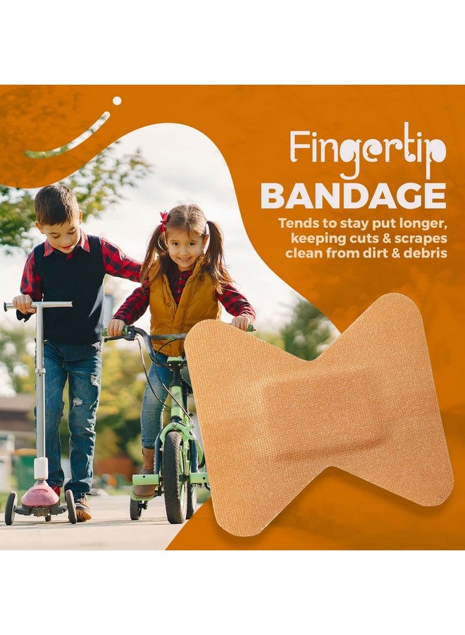 MEDca Flexible Fabric Bandages - Flex Fabric Adhesive Bandages Finger-Tip Bandages for Finger Care and to Protect Wounds from Infection - (100 Count Box) - Image 1