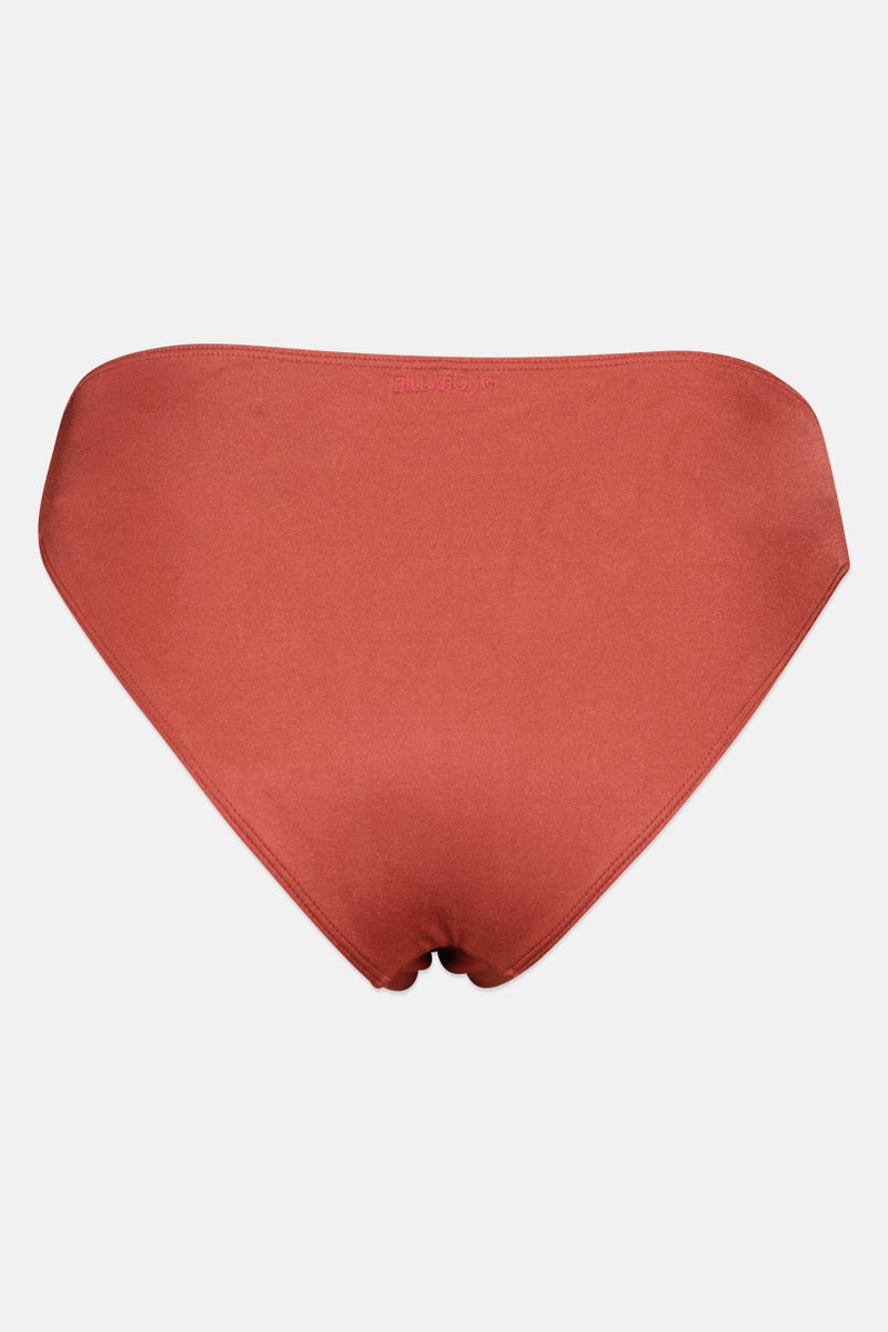Billabong Women Sol Searcher Lowrider Bikini Bottoms, Rust - Image 2