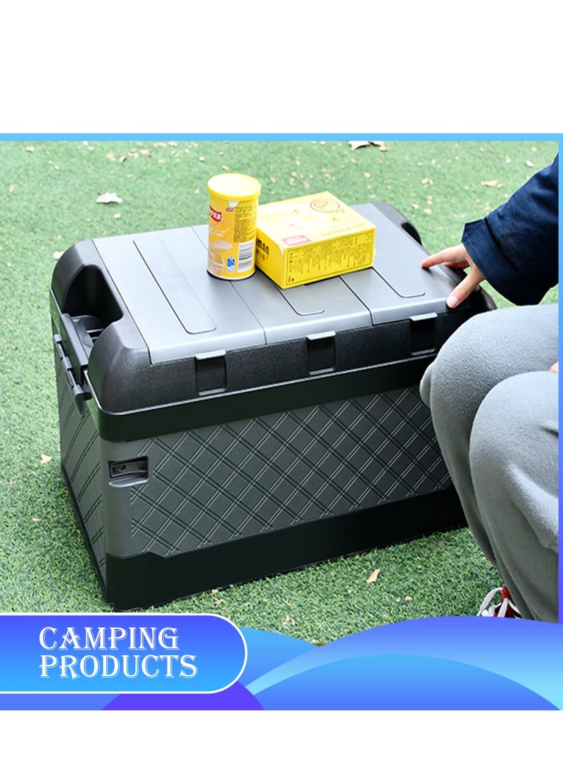 Manful Outdoor Double-layer Camping Storage Box, Stackable Bins with Lids Small Parts Organizer, collapsible Waterproof Storage Box, container Store Crates, large Easy Storage Crate Boxes, garage Kitchen  - Image 5