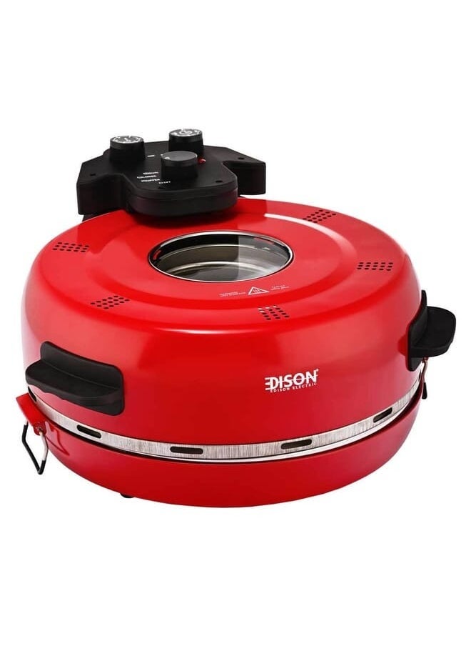 EDISON - EDISON Jumbo Home Cooker 1600 Watts Red - Image 1