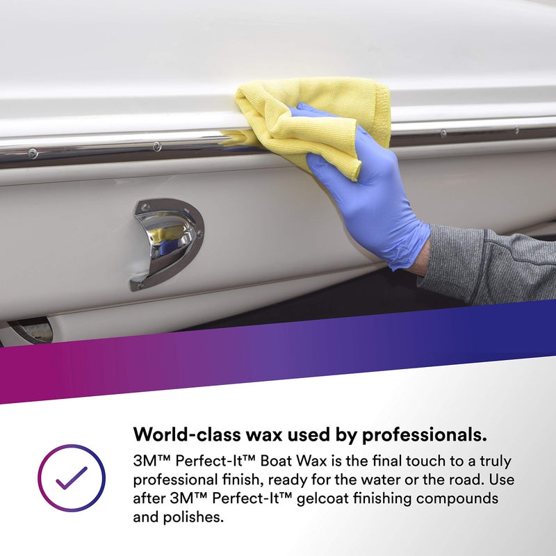 3M Perfect-It Boat Wax, 36113, 1 Quart, Contains Carnauba Wax, Protects against Weather and Oxidation, For Boats and RVs - Image 5