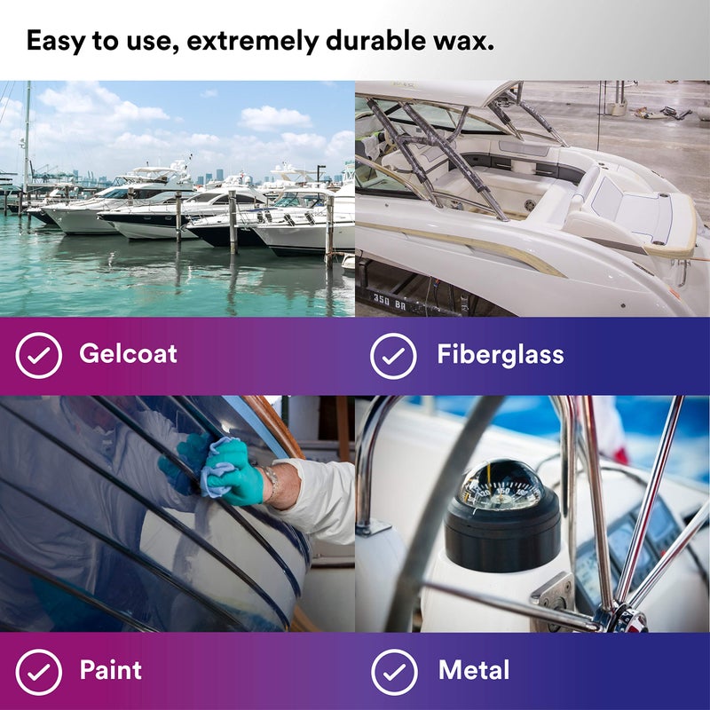 3M Perfect-It Boat Wax, 36113, 1 Quart, Contains Carnauba Wax, Protects against Weather and Oxidation, For Boats and RVs - Image 4