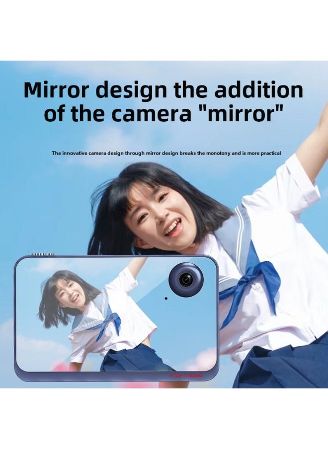 Generic - HD Digital Camera Students Mini Digital Camera Children Photography Camera-Body Color:Blue - Image 1