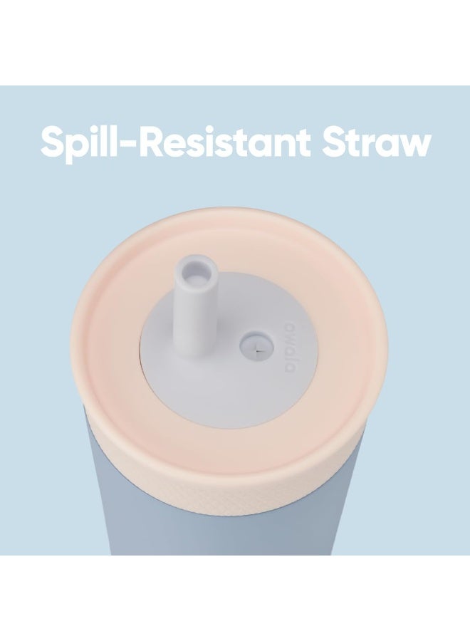12OZ Kids Insulation Stainless Steel Tumbler with Spill Resistant Flexible Straw, Easy to Clean, Kids Water Bottle, Great for Travel, Dishwasher Safe - Image 5