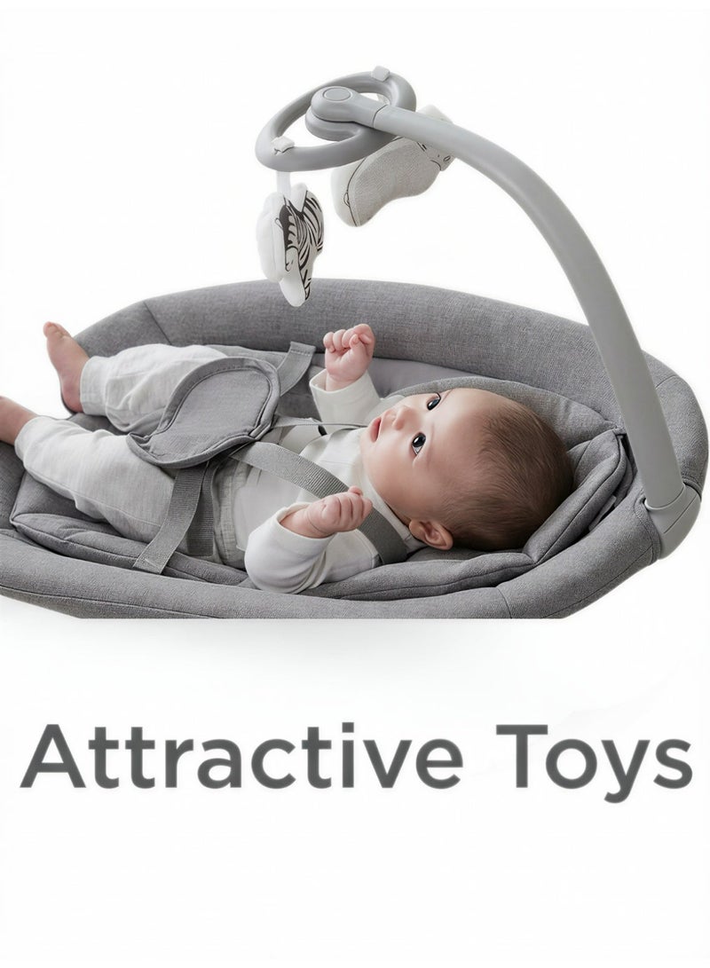 ماستيلا سرير هزاز كهربائي للرضع ماستيلا لولاباي اوربيت مع تحكم عن بعد بالتطبيق - Image 2