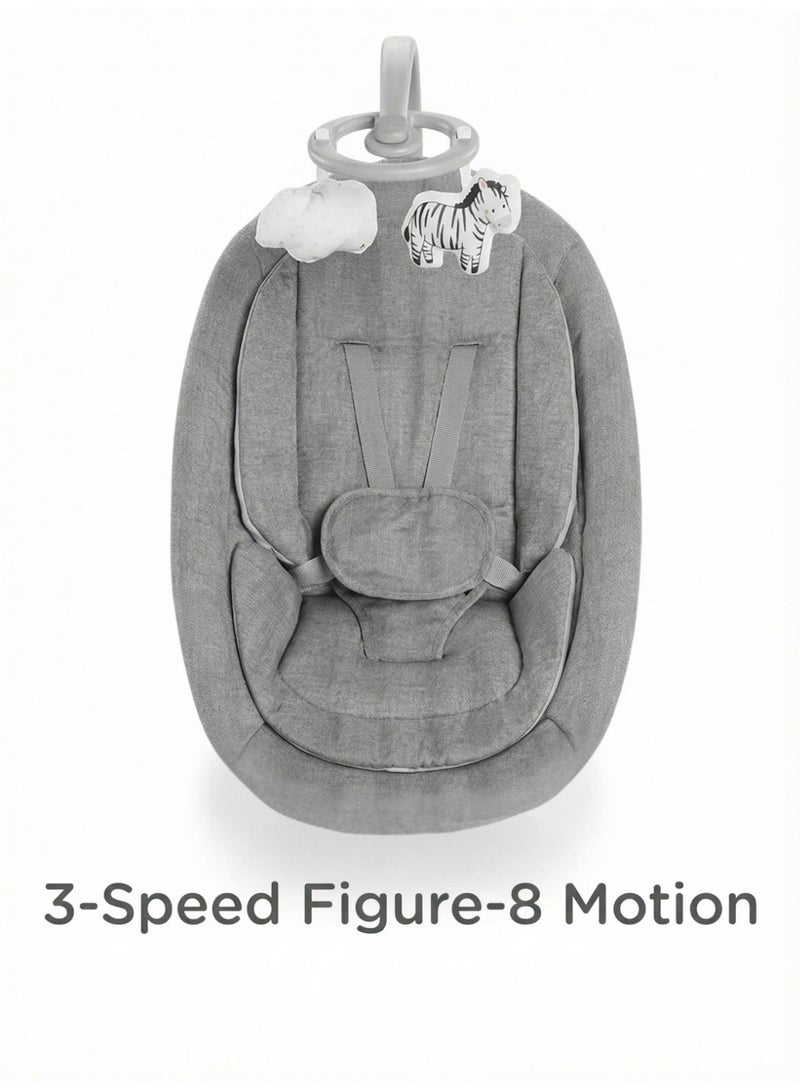 ماستيلا سرير هزاز كهربائي للرضع ماستيلا لولاباي اوربيت مع تحكم عن بعد بالتطبيق - Image 4