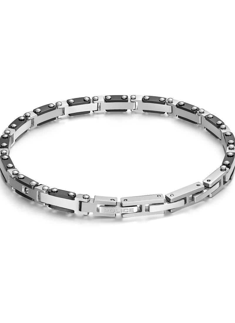 POLICE Spire Silver Stainless Steel Gents Bracelet  - Image 1