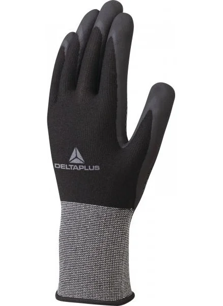 Delta Plus VE724NO Polyester Spandex Knitted Dot Nitrile Coated Work Gloves