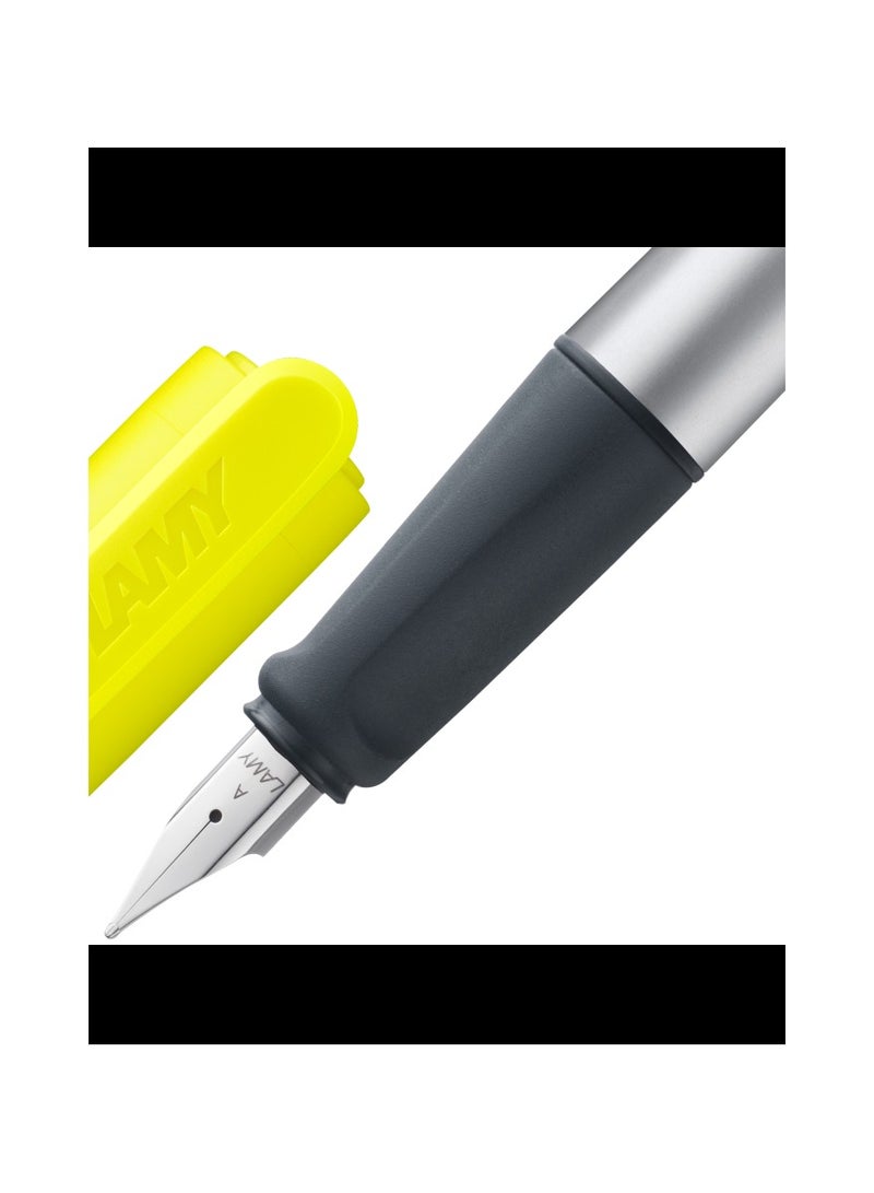 LAMY Silver Grey Fountain Pen With Cap  - Image 1