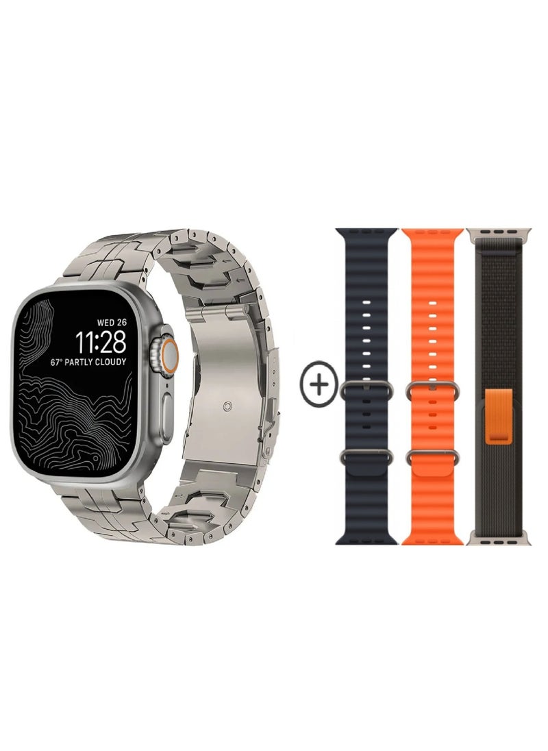 FereFit - Smart Watch WS-X90 ULTRA Multi-Function 7+1With Health Fitness Tracker Sport Watch 7 addition Replacement Band 49MM - Multicolour - Image 1