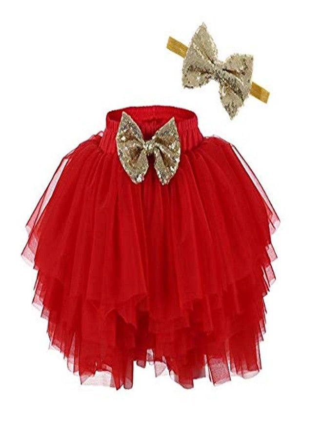 HIBA Baby Girls Skirt Attached with Panty 12-18 Months Red - Image 1