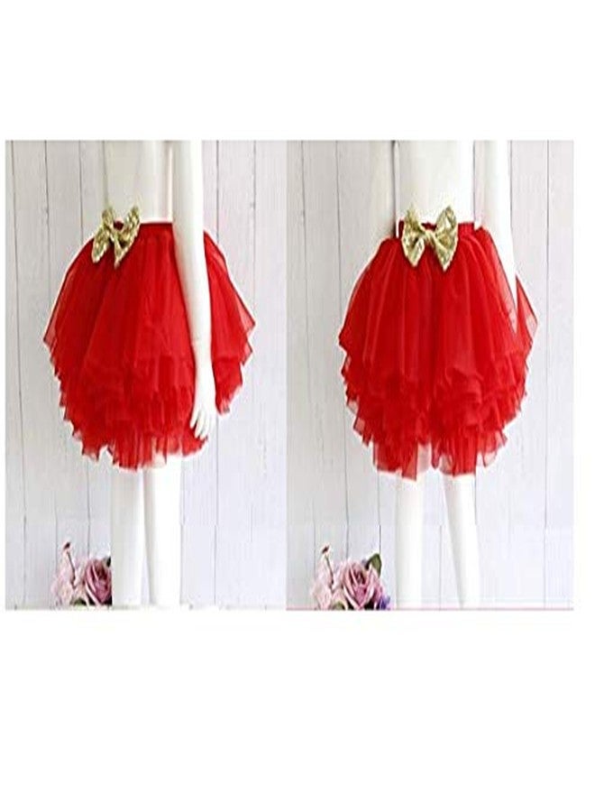 HIBA Baby Girls Skirt Attached with Panty 12-18 Months Red - Image 4