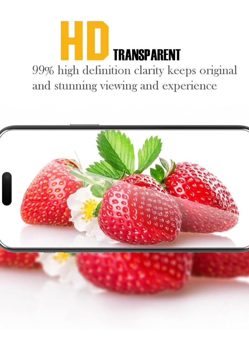 BORTONY iPhone 16 Screen Protector 6.1” HD Clear iPhone 16 Tempered Glass 9H Hardness Sensor Protection Full-Coverage Easy Installation  - Image 5