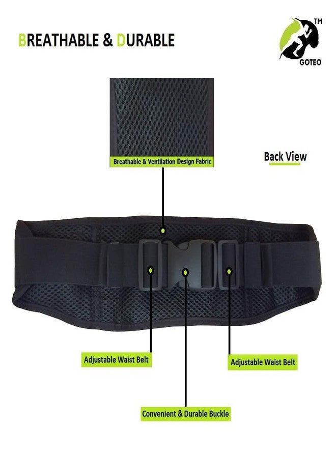 GOTEO Waterproof Waist Chest Bag for Men & Women with Water Bottle Holder, Lightweight Unisex Fanny Pack for Travel Sports Cycling Walking Running Belt (Black) - Image 4