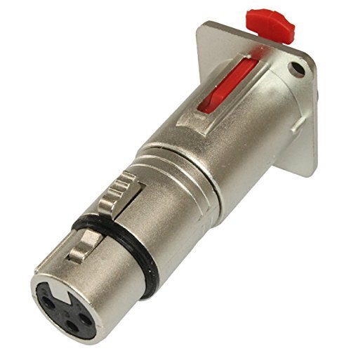 MCSPROAUDIO 5 Pack: 1/4 TRS to XLR Female Pass Through D Panel Mount Jack - Image 2