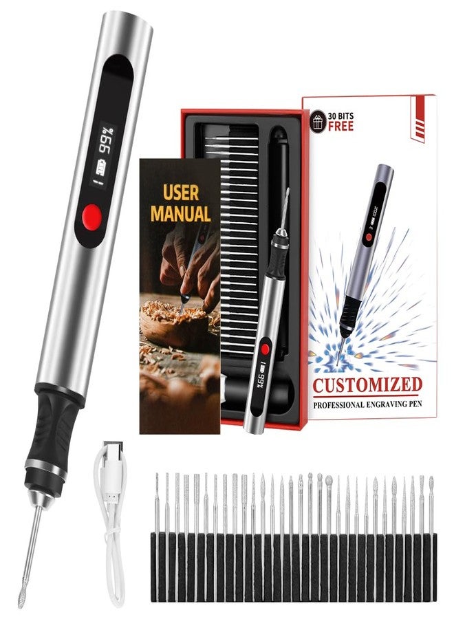 Kaibced Engraving Pen, Cordless Engraving Pen for Artists & DIYers - Engrave 60+ Surfaces - Beginner Friendly - Rechargeable - Free 30 Bits & Mastery Guide - Image 1