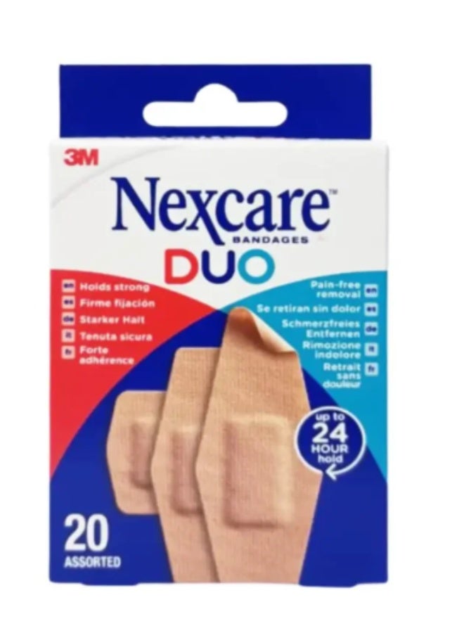 3M NEXCARE DUO ASSORTED 20S bantages upto 24 hr