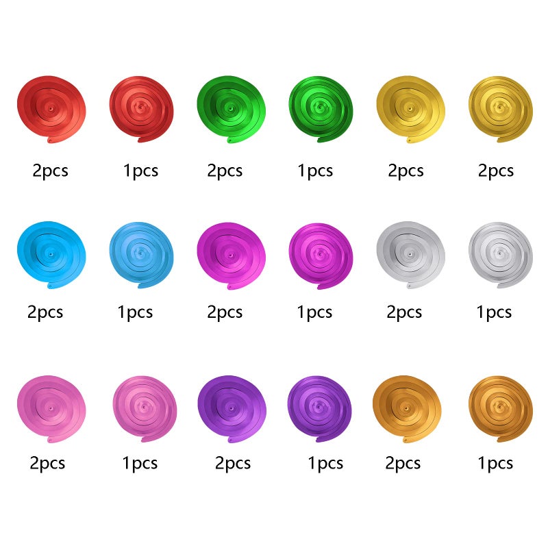 Yymobt Colorful Ceiling Swirl Foil Decorations Hanging Plastic Streamer Themed Swirl Party Decoration for Wedding Thanksgiving Day Graduation Celebration, Pack of 28 - Image 3