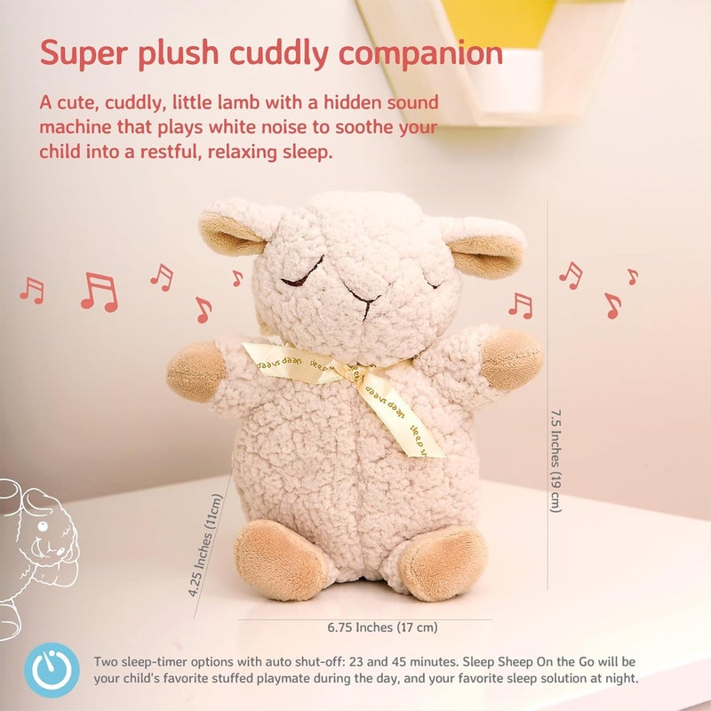 Cloud b Sound Machine with White Noise Soothing Sounds | Adjustable Settings & Auto-Shutoff | Ideal for Travel | Sleep Sheep On The Go - Image 4