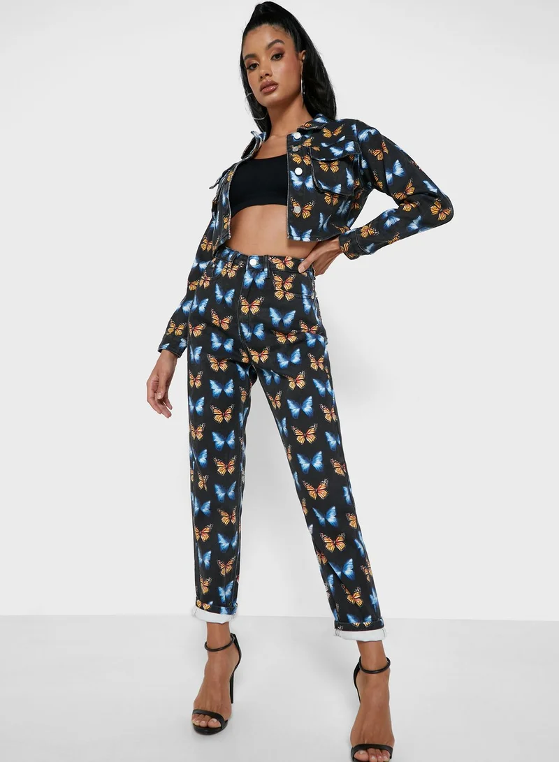 Missguided Cropped Denim Jacket