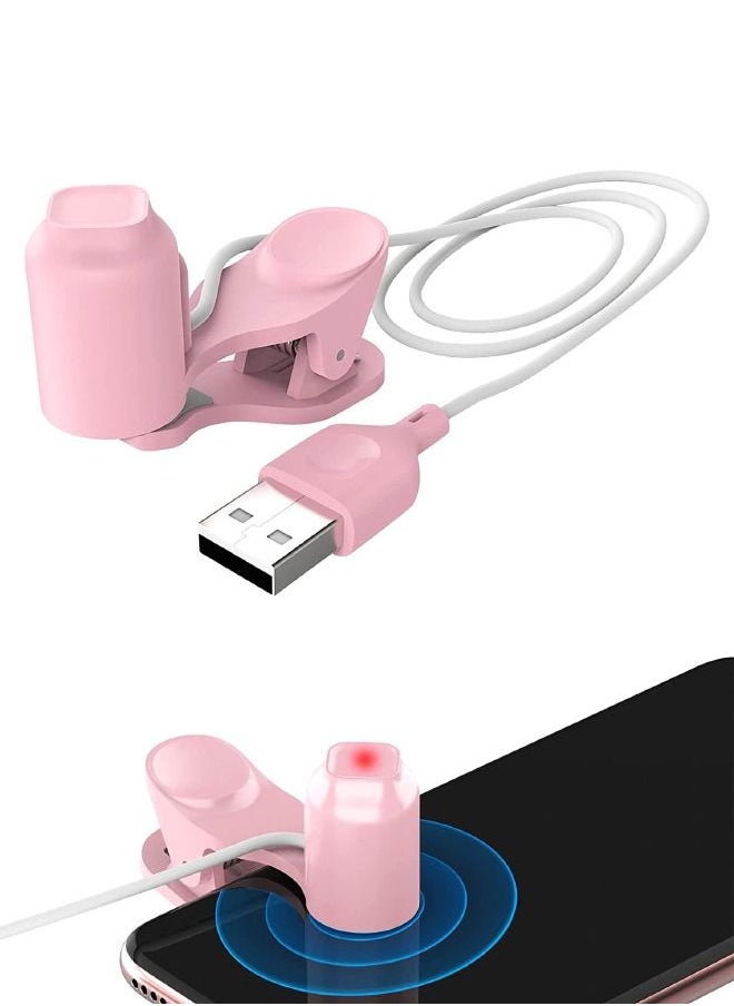 Generic - Auto Clicker for Mobile Phone and Tablet Computer Screen, Simulated Finger Clicking USB Simulator for Gaming, Shopping, Giving a Like in Tiktok, Lightning Deal, Live Broadcasts, Reward Tasks (Pink) - Image 1