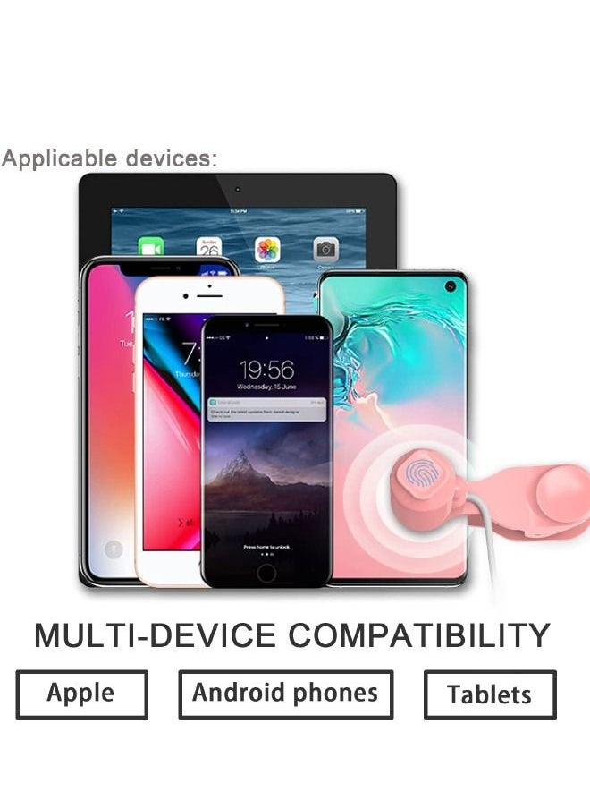 Generic - Auto Clicker for Mobile Phone and Tablet Computer Screen, Simulated Finger Clicking USB Simulator for Gaming, Shopping, Giving a Like in Tiktok, Lightning Deal, Live Broadcasts, Reward Tasks (Pink) - Image 1