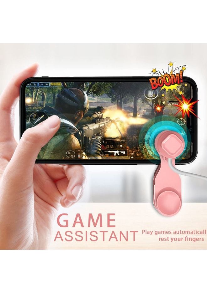 Generic - Auto Clicker for Mobile Phone and Tablet Computer Screen, Simulated Finger Clicking USB Simulator for Gaming, Shopping, Giving a Like in Tiktok, Lightning Deal, Live Broadcasts, Reward Tasks (Pink) - Image 1