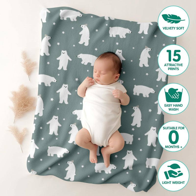 1ST STEP All Season Baby Blanket (Polar Bear, 100 X 140 cms) - Image 3