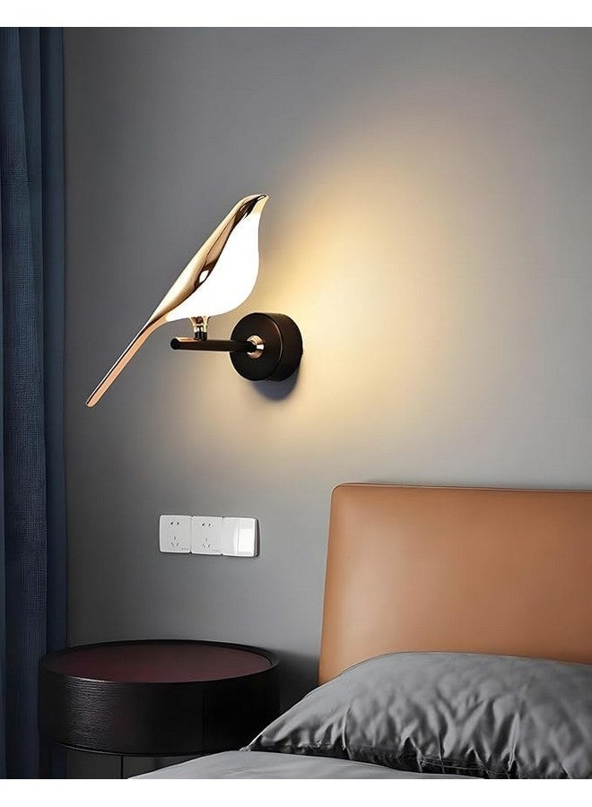 kinis Golden Bird Led Wall Light for Living Room, Modern Style Led Wall Lamps for Bedroom, Led Wall Lights for Home Decoration, Led Wall Scone for resturant/Cafe (Single Bird Wall) - Image 3