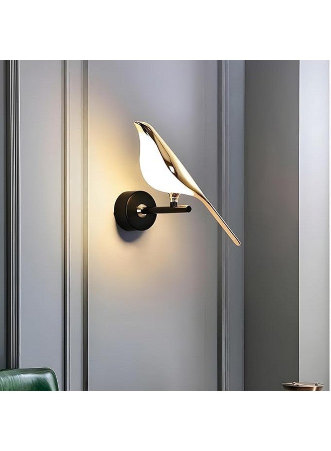 kinis Golden Bird Led Wall Light for Living Room, Modern Style Led Wall Lamps for Bedroom, Led Wall Lights for Home Decoration, Led Wall Scone for resturant/Cafe (Single Bird Wall) - Image 2