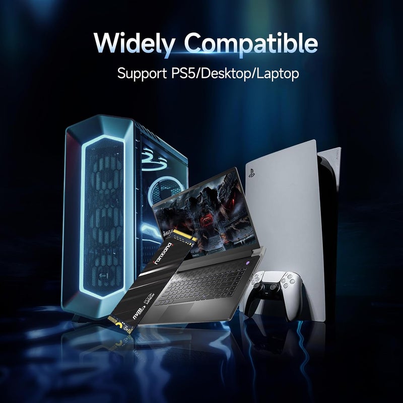 500GB NVMe SSD PCIe Gen4 M.2 SSD, Up to 4300 MB/s, Internal Gaming SSD for PS5, 3D NAND SLC Cache Solid State Drive Upgrade Storage for PC/Laptops S690Q - Image 4