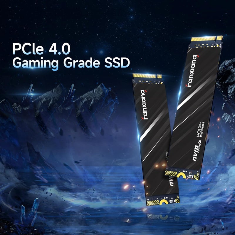 500GB NVMe SSD PCIe Gen4 M.2 SSD, Up to 4300 MB/s, Internal Gaming SSD for PS5, 3D NAND SLC Cache Solid State Drive Upgrade Storage for PC/Laptops S690Q - Image 2